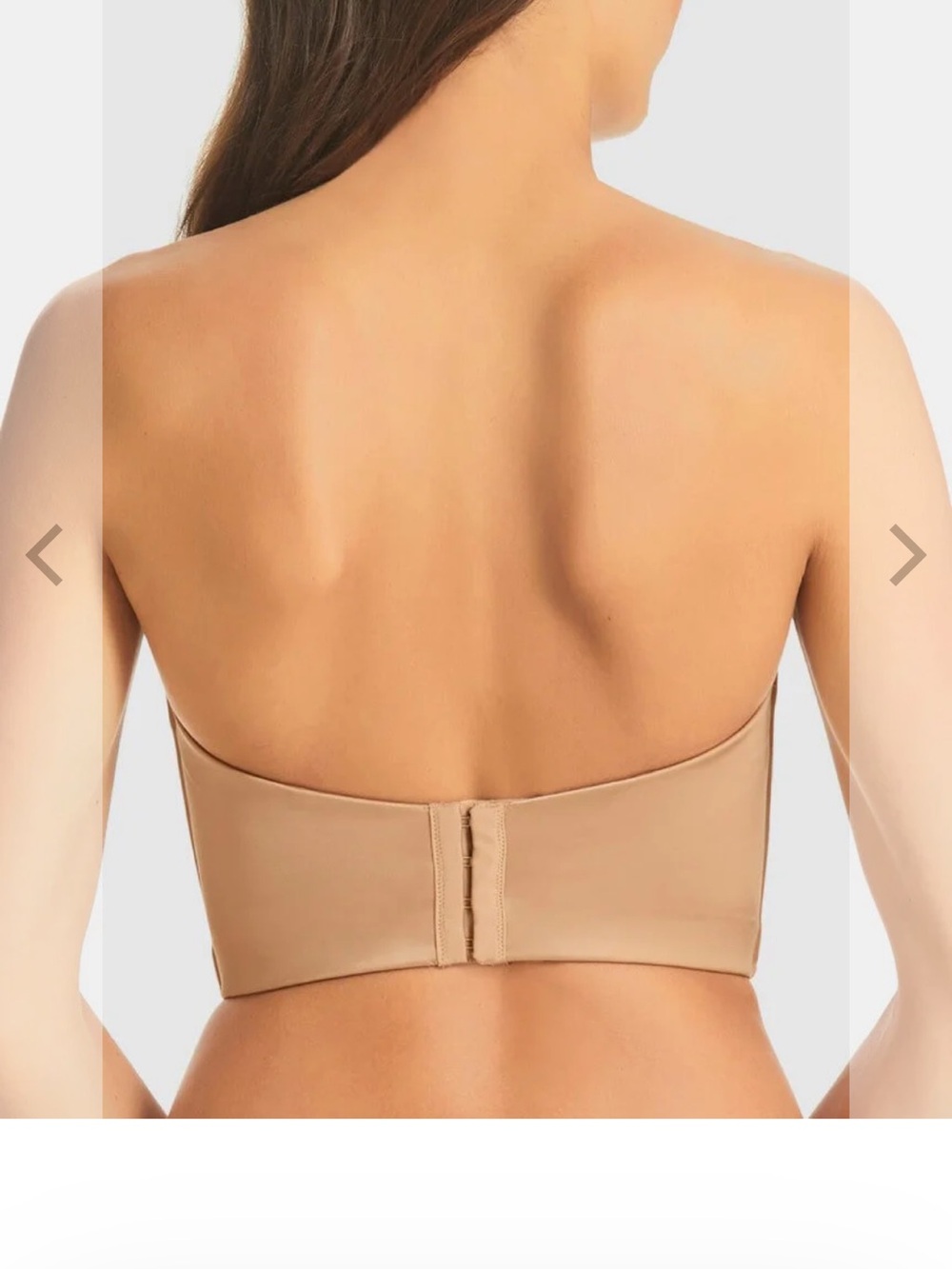 Finelines Refined Strapless Plunge Bustier - Nude
 Bra - Nude | size 32 C - Picture 2 of 9